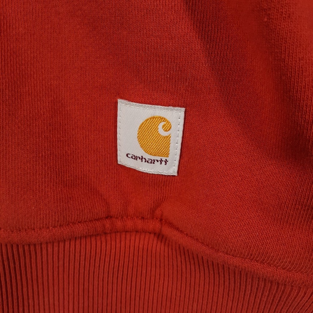 Carhartt Sweater Womens 2X Tencel Fiber Series Burnt Orange 1/4 Zip - Picture 4 of 10